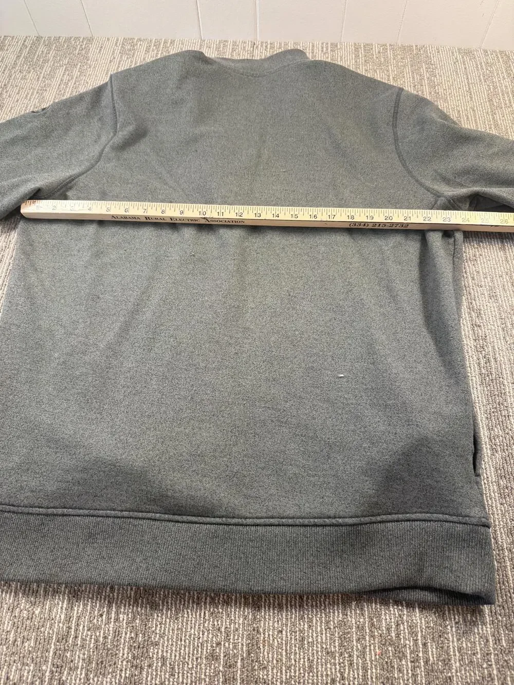 TravisMathew Sweatshirt Mens 2XL Gray Snap Mock Neck Pullover Golf Henley Soft